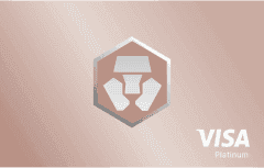 Crypto.com Frosted Rose Gold Card