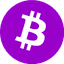 Purple Bitcoin icon
